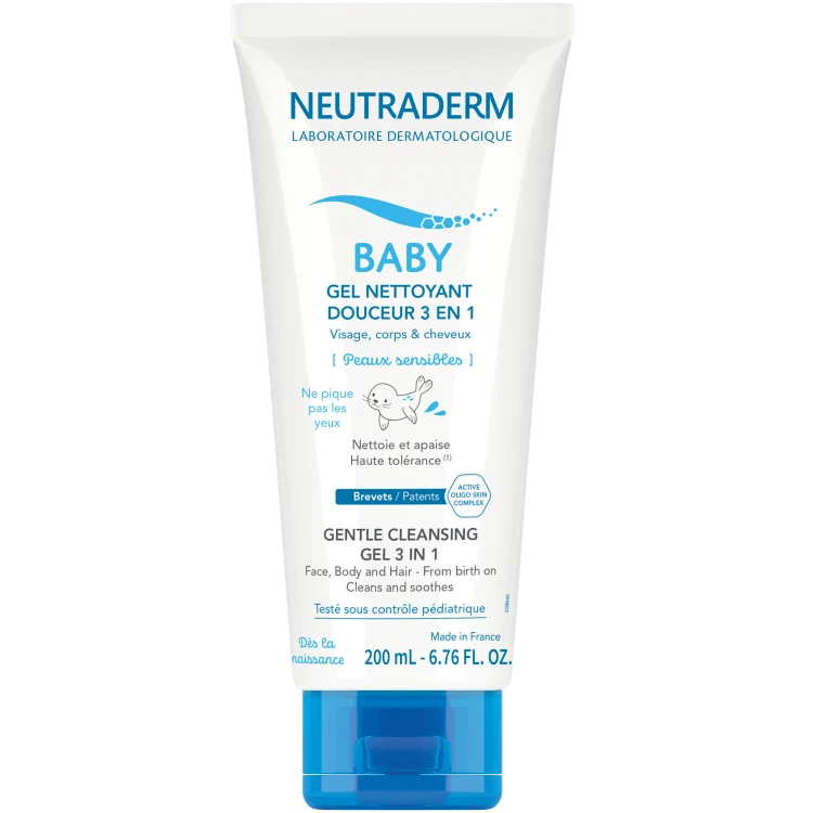 3273816088396 Neutraderm Baby Łagodny żel myjący 3 w 1 - Twarz,ciało&amp;włosy - od urodzenia 200 ml.png