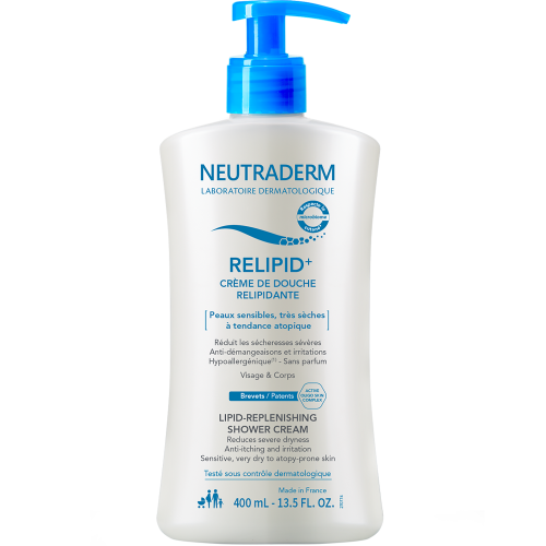 3273816088020 Neutraderm RELIPID+ Krem do mycia pod prysznic odbudowujący warstwę lipidową - Twarz &amp; Ciało 400 ml.png